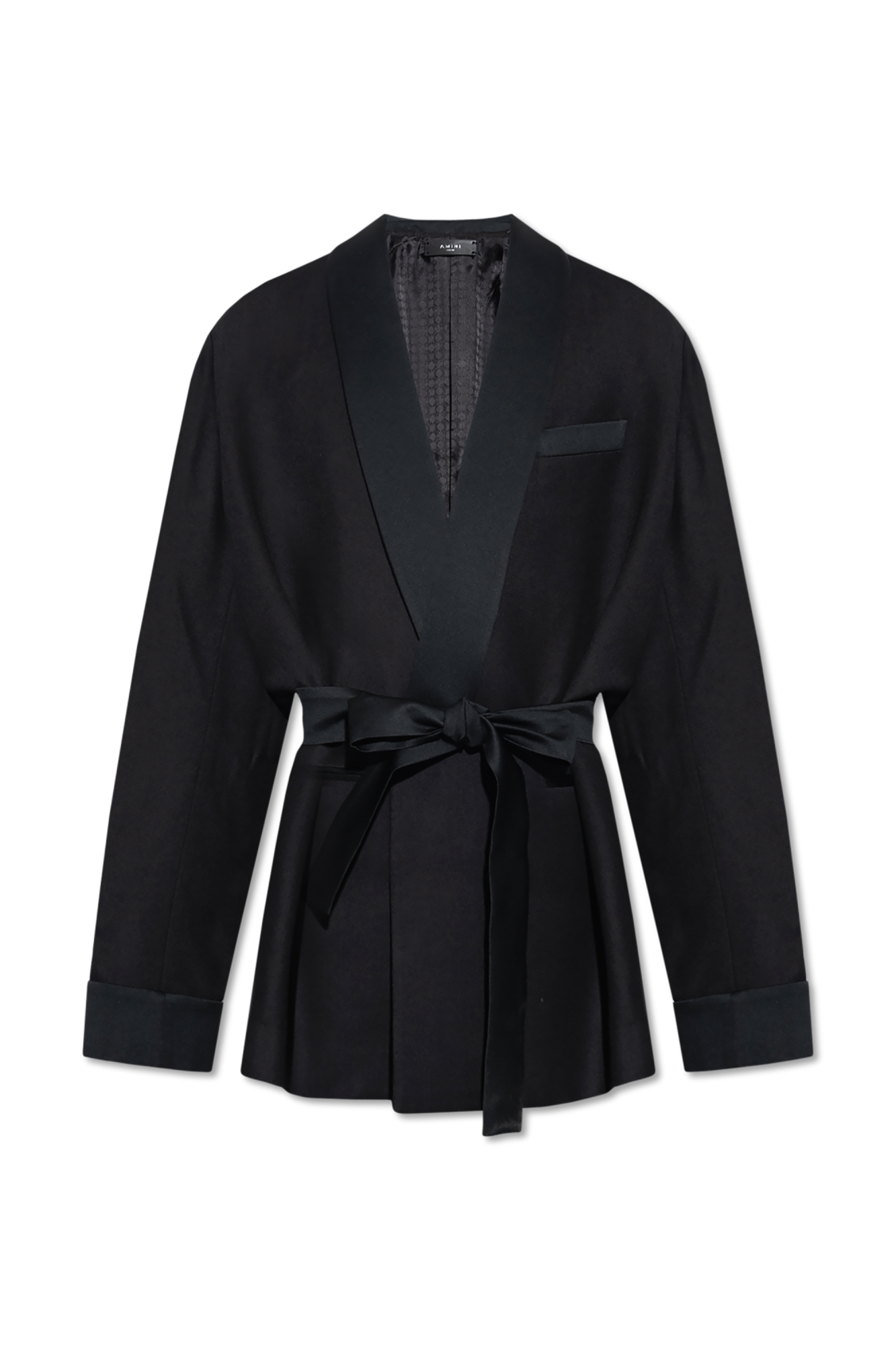 Schwarz Blazer mit Bindegürtel Amiri - Vitkac Germany